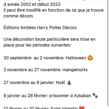  harry Potter   Décors, Centre Historique Appartamento